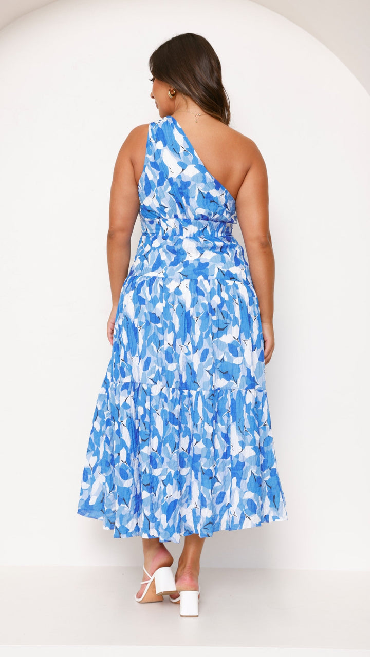 Mia - Maxi Dress Blue Floral