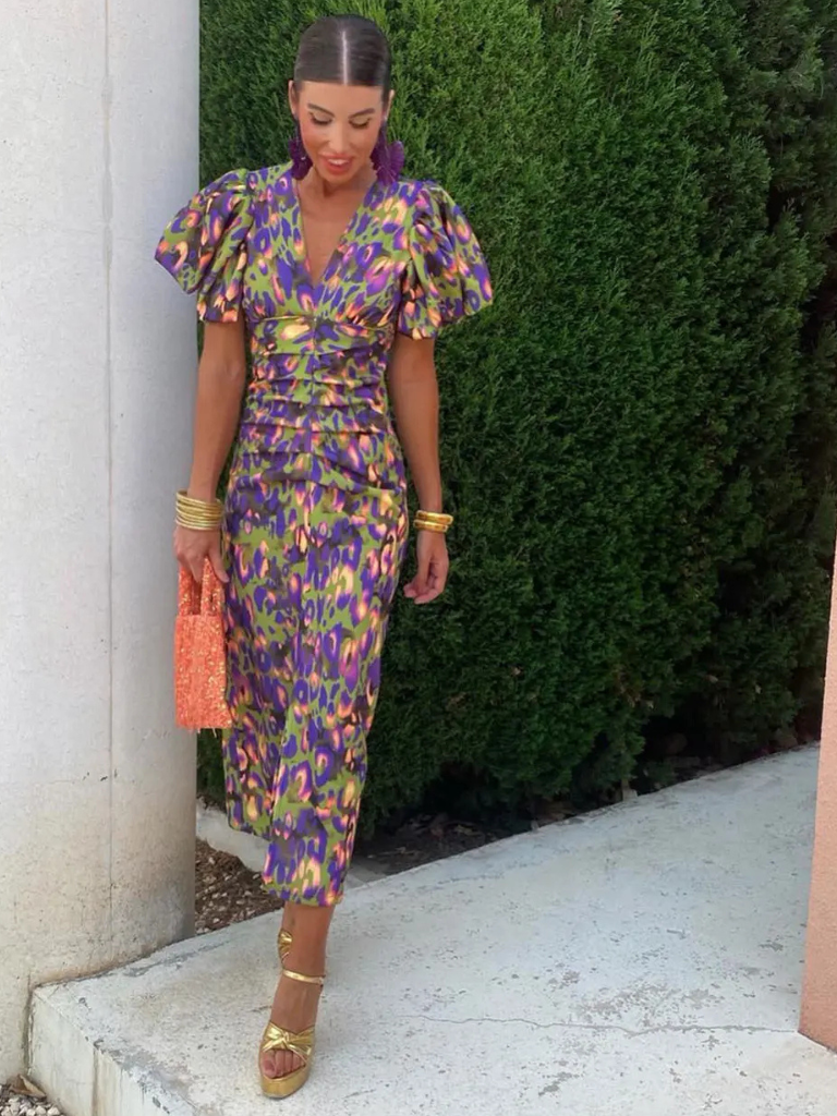 Ursula | Pleated Elegant Wedding Guest Maxi Dress